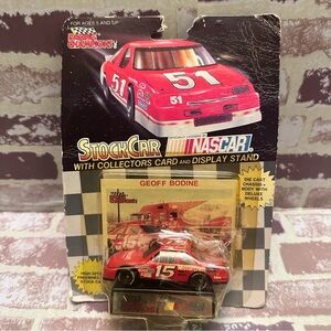 NASCAR GEOFF BODINE Stock Car Toy with Display Stand